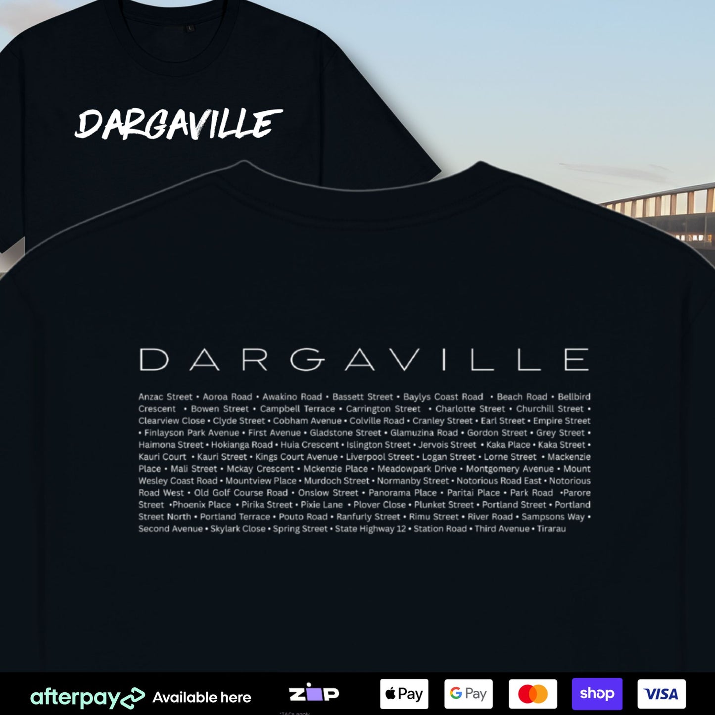 Dargaville Tee - Street Names (Adults)