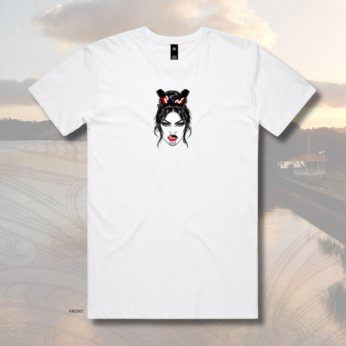 Wahine Toa (Front) T-Shirt (Adults) Aloua Vision & Print
