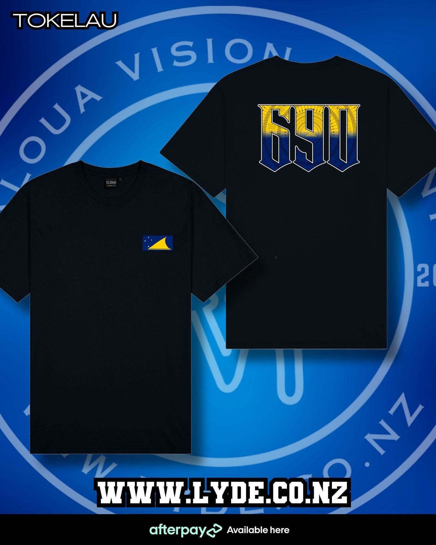 Tokelau Flag 690 T-Shirt Aloua Vision & Print