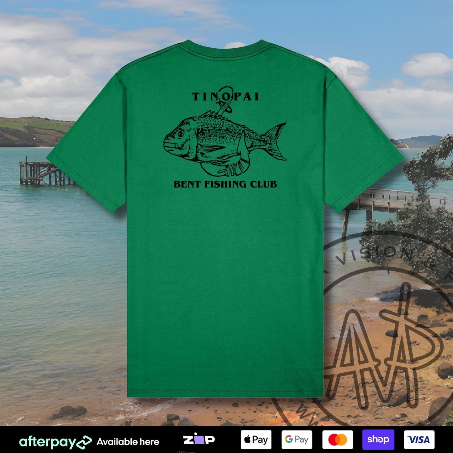 Tinopai Bent Fishing Club Tees (Kids) Aloua Vision & Print