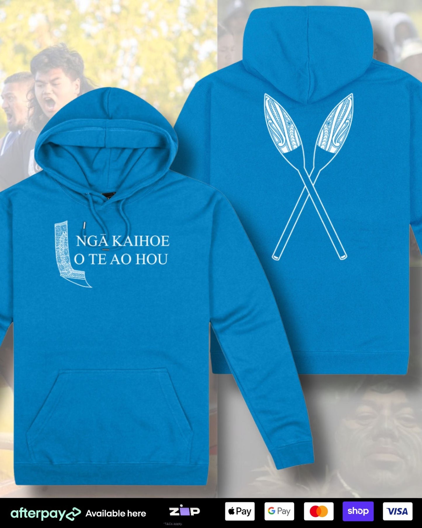 Ngā Kaihoe O Te Ao Hou - Hoodie (Adults) Aloua Vision & Print