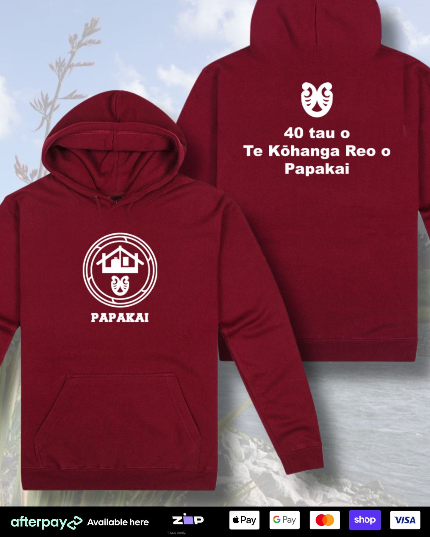 Papakai Kohanga Hoodie (Adults) Aloua Vision & Print