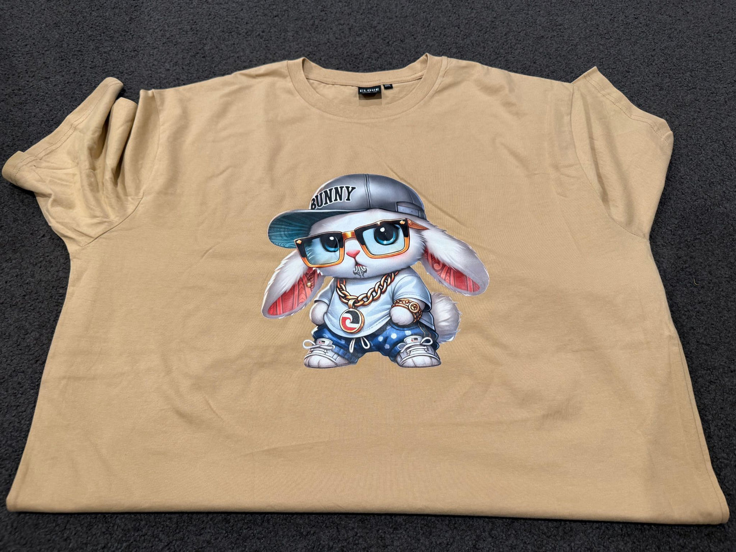 3XL Tan Bunny Tee