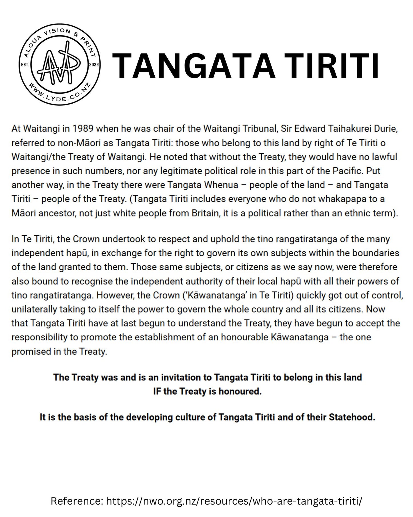 Tangata Tiriti