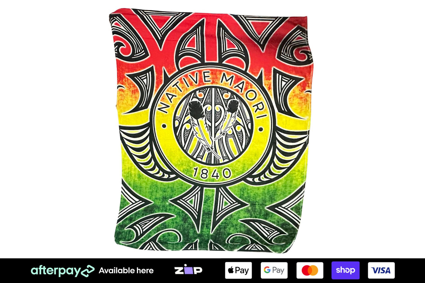 NEW - Plush Throw Blanket (Rasta)