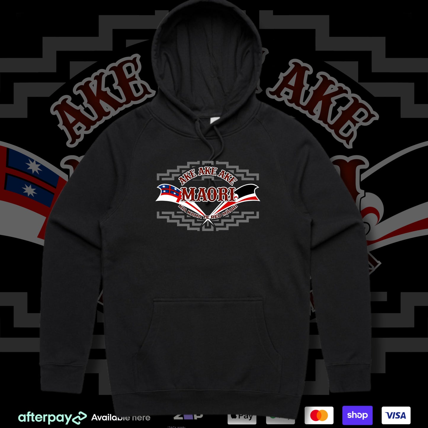 Kaha Maori Hoodie (Adults) Aloua Vision & Print