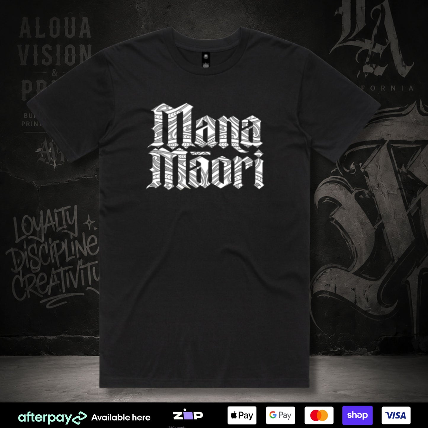 Mana Maori Tee (Adults) Aloua Vision & Print