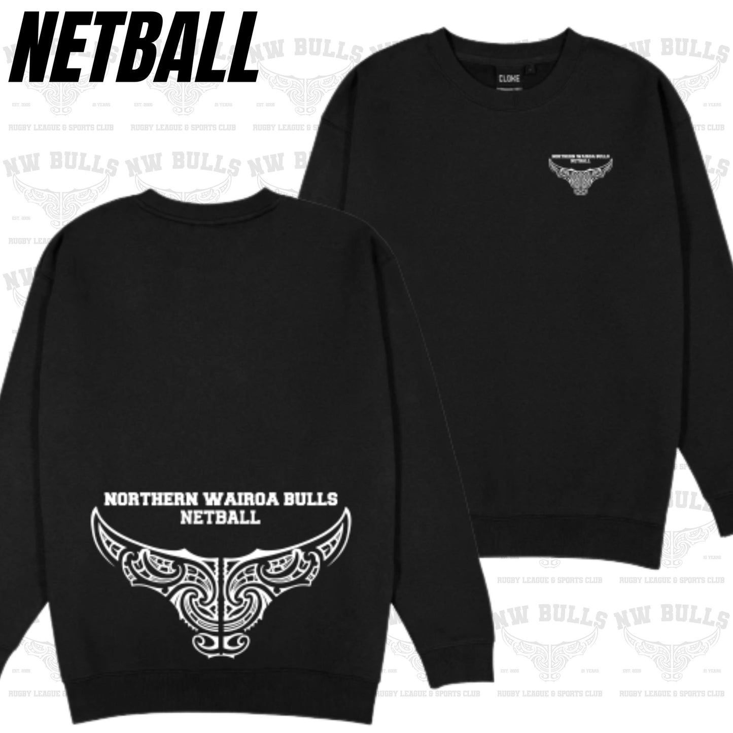 OG Netball Crewneck (Adults) Aloua Vision & Print