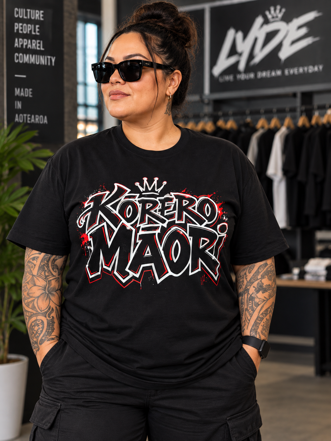 Kōrero Mai T-Shirt (Adults) Aloua Vision & Print
