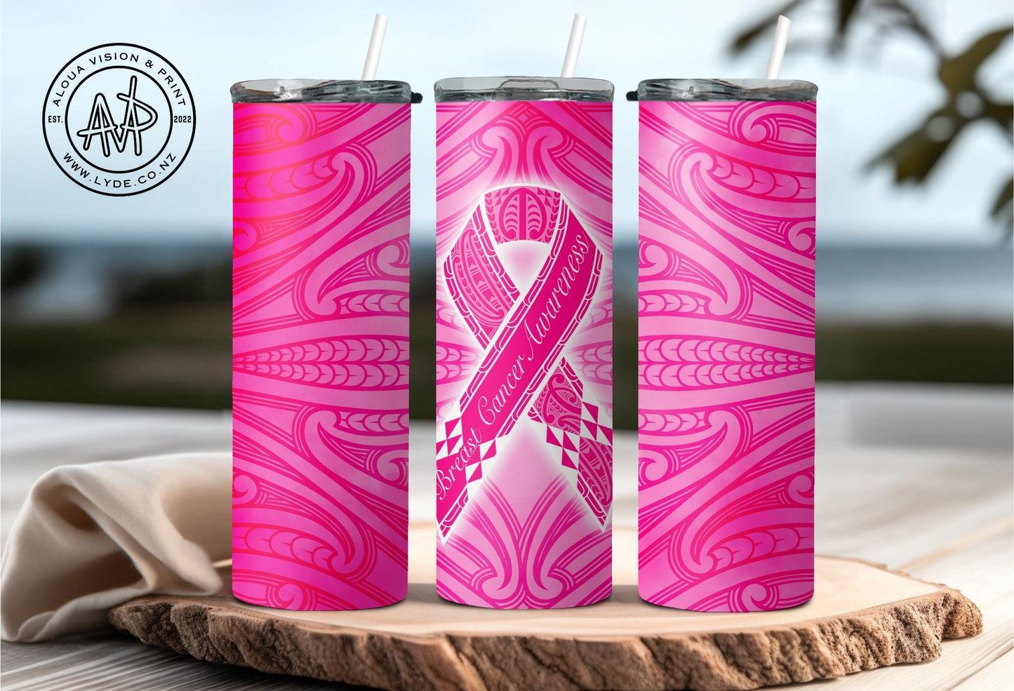 Breast Cancer Awareness - Tumbler or Mug Aloua Vision & Print