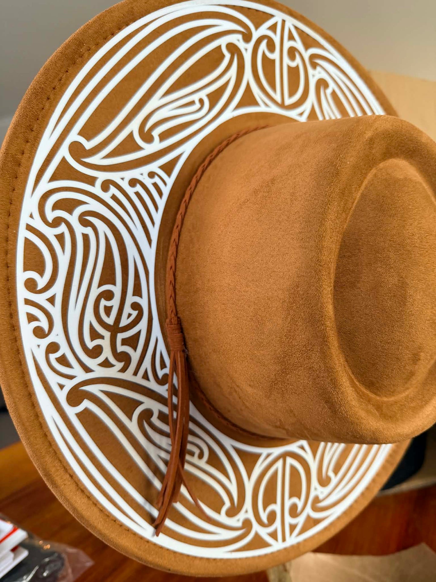 Fedora Suede Potae (Māori Pattern) Aloua Vision & Print