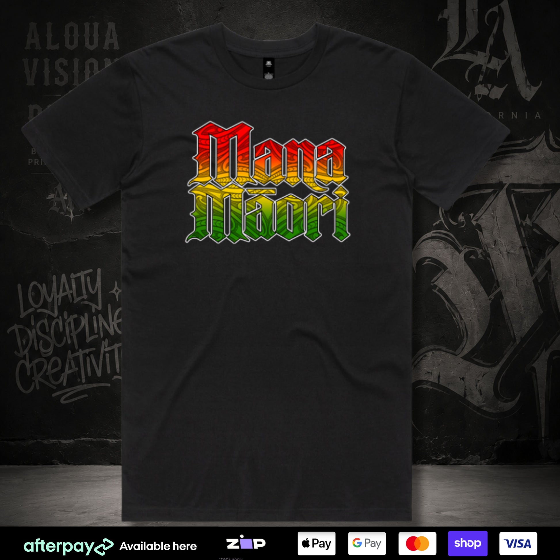 Mana Maori Tee (Adults) Aloua Vision & Print