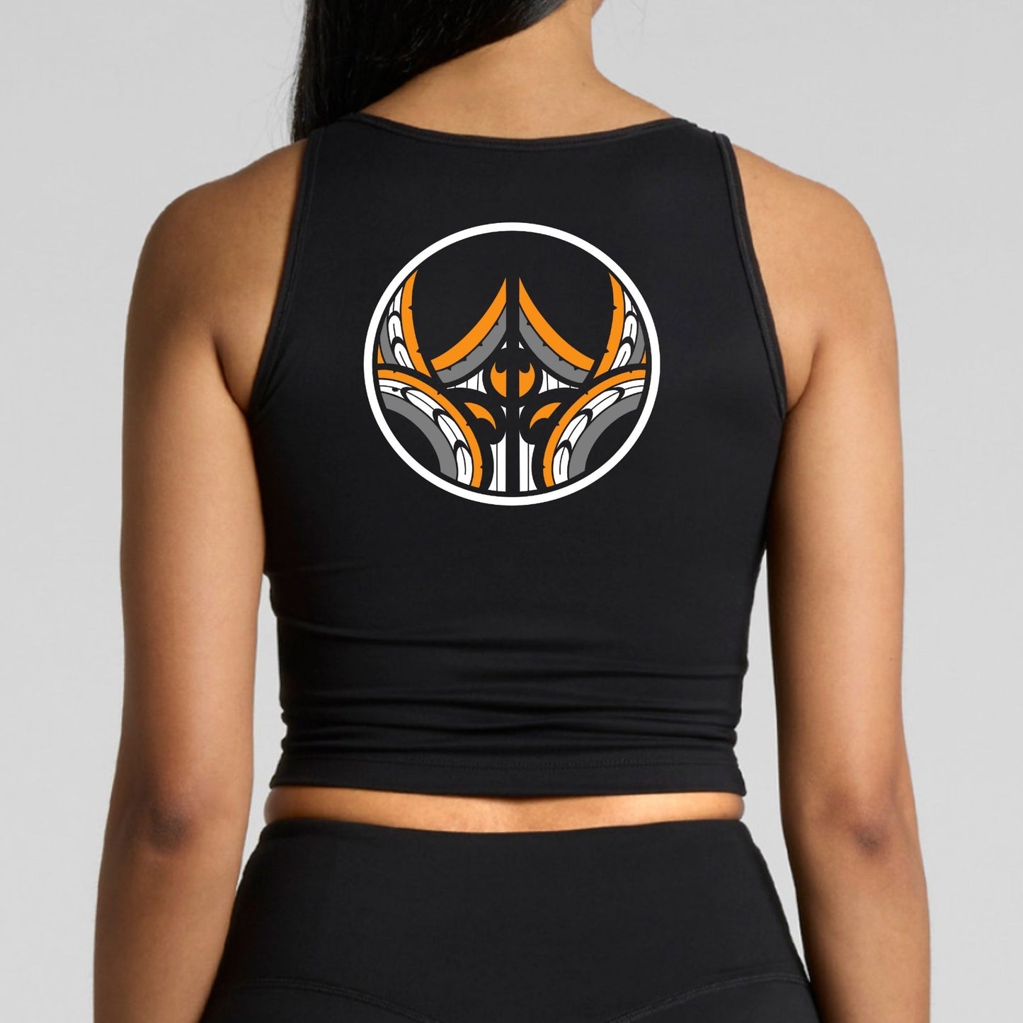 Wo's Active Crop Tank Aloua Vision & Print