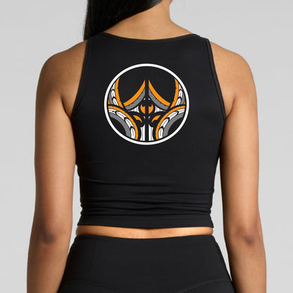 Wo's Active Crop Tank Aloua Vision & Print