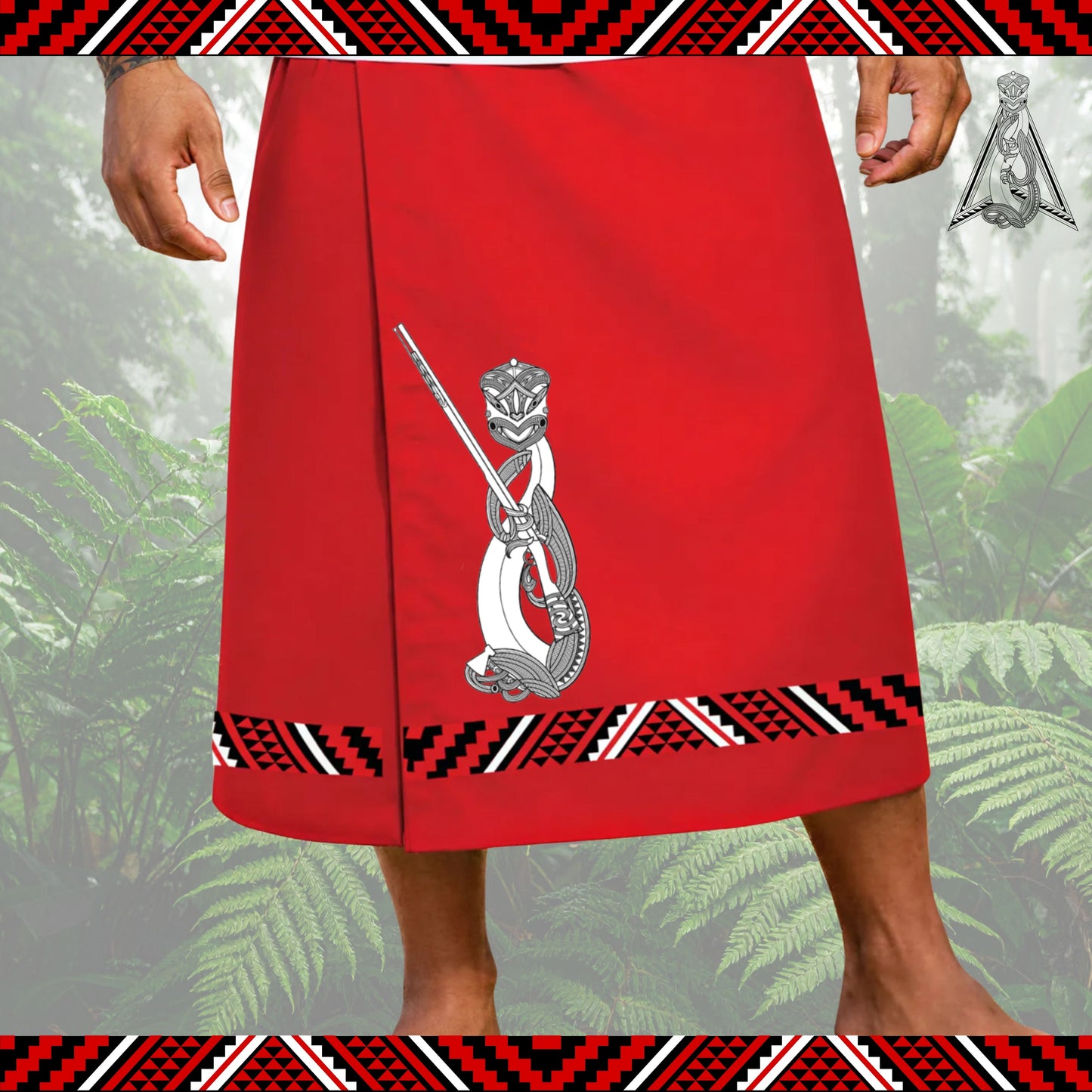 Pakinga Tupenu/Lavalava (Red) Aloua Vision & Print