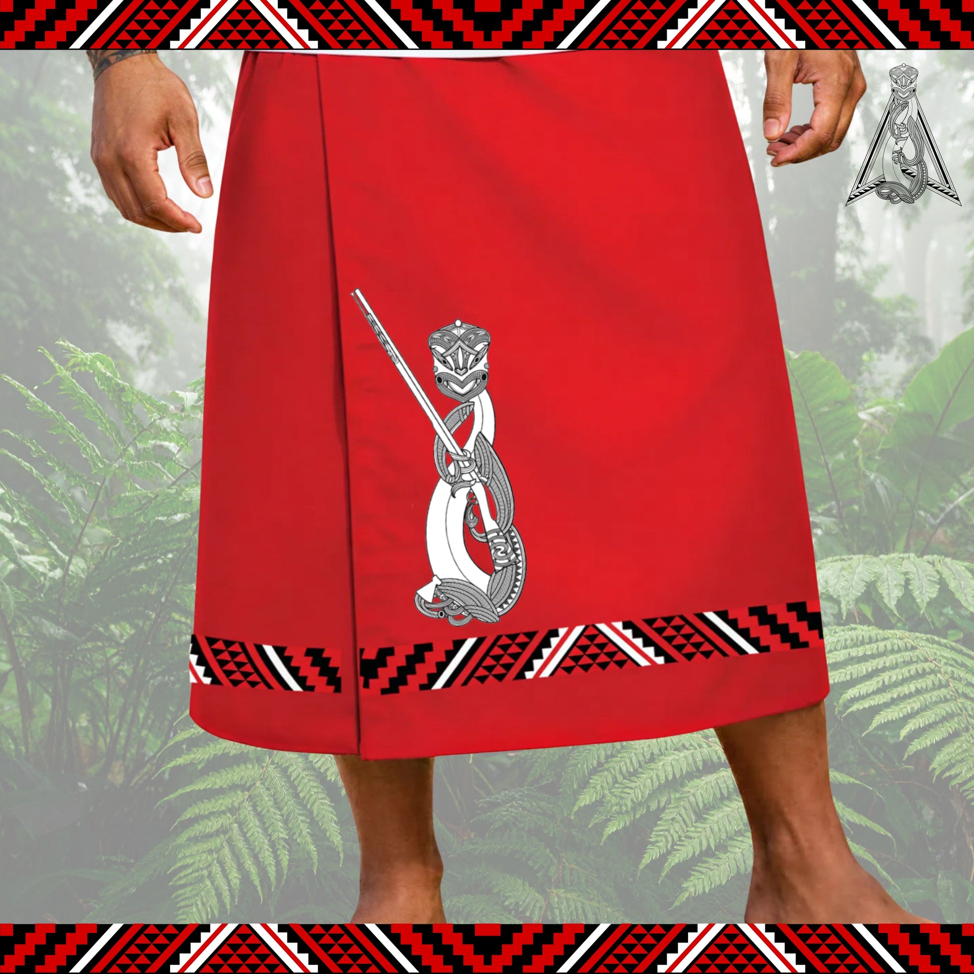 Pakinga Tupenu/Lavalava (Red) Aloua Vision & Print