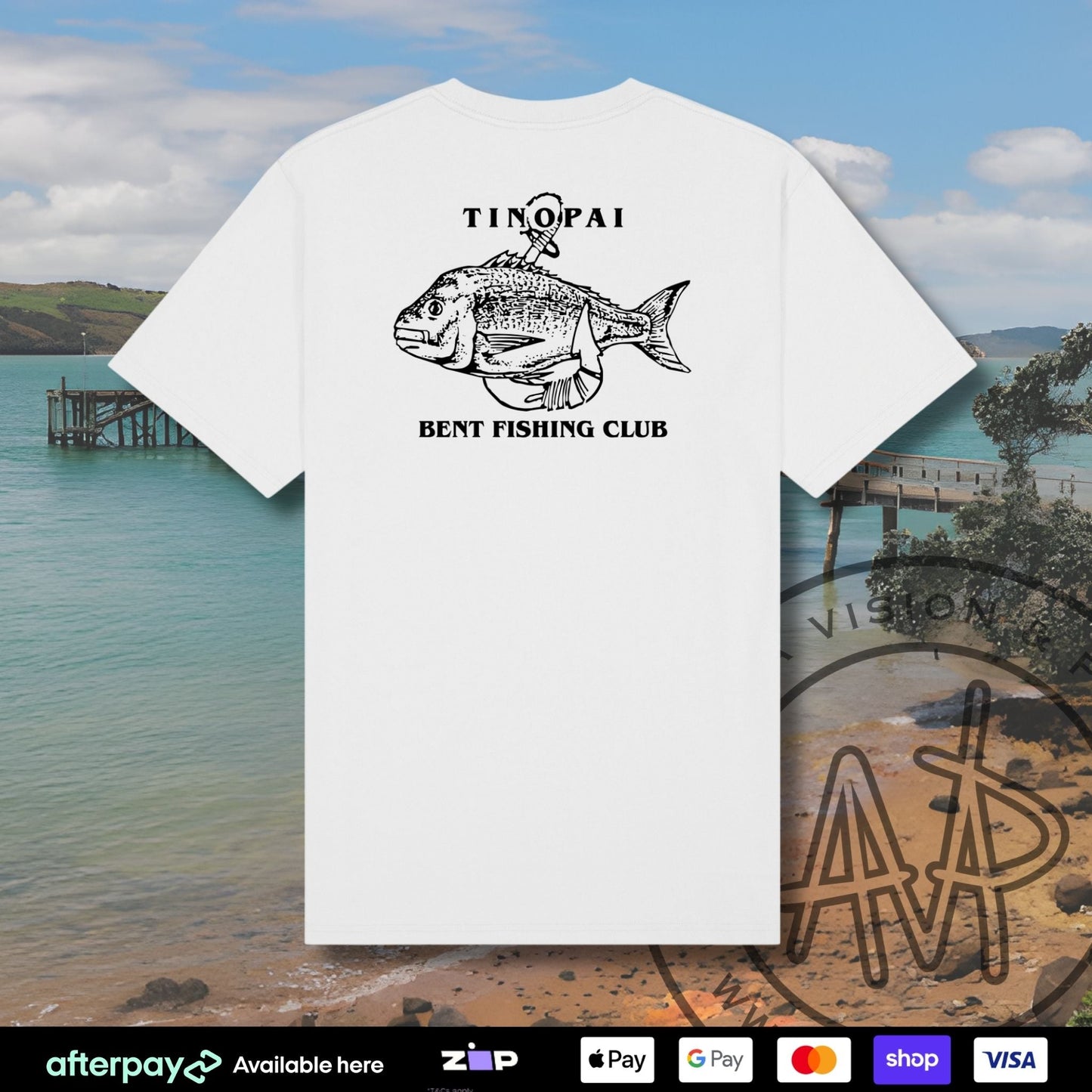 Tinopai Bent Fishing Club Tees (Kids) Aloua Vision & Print
