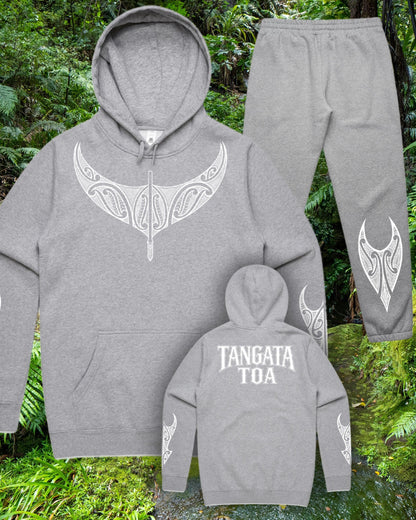 Tangata Toa Set (Hoodie & Pants) Aloua Vision & Print