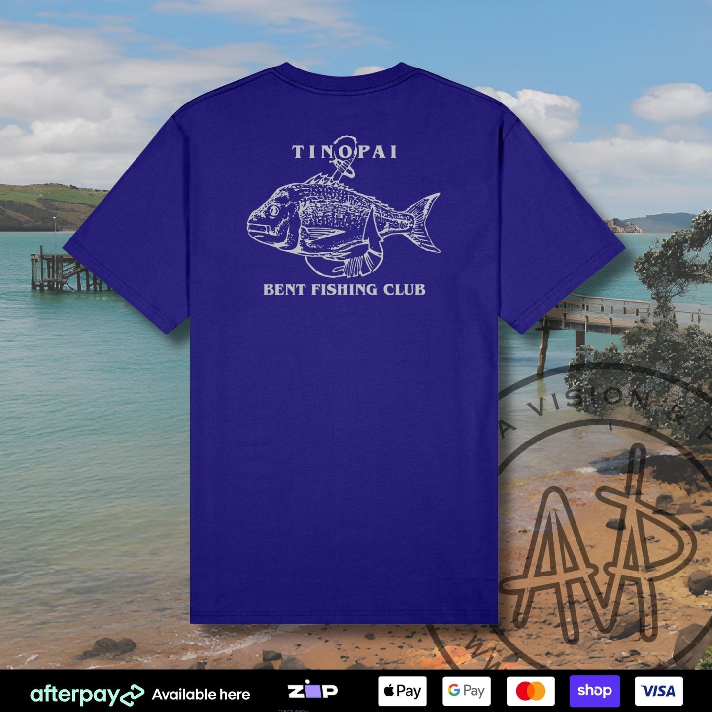 Tinopai Bent Fishing Club Tees (Kids) Aloua Vision & Print