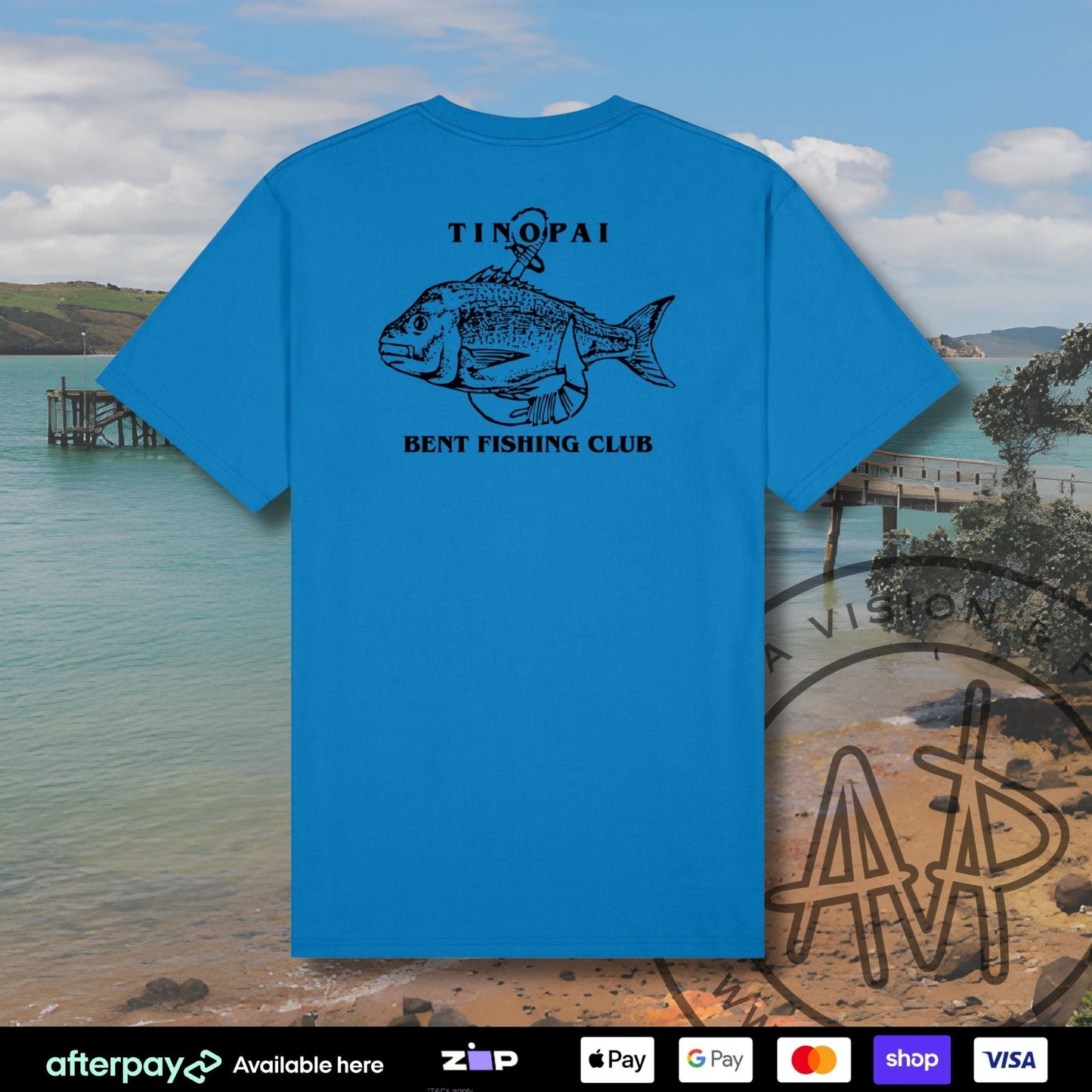 Tinopai Bent Fishing Club Tees (Kids) Aloua Vision & Print