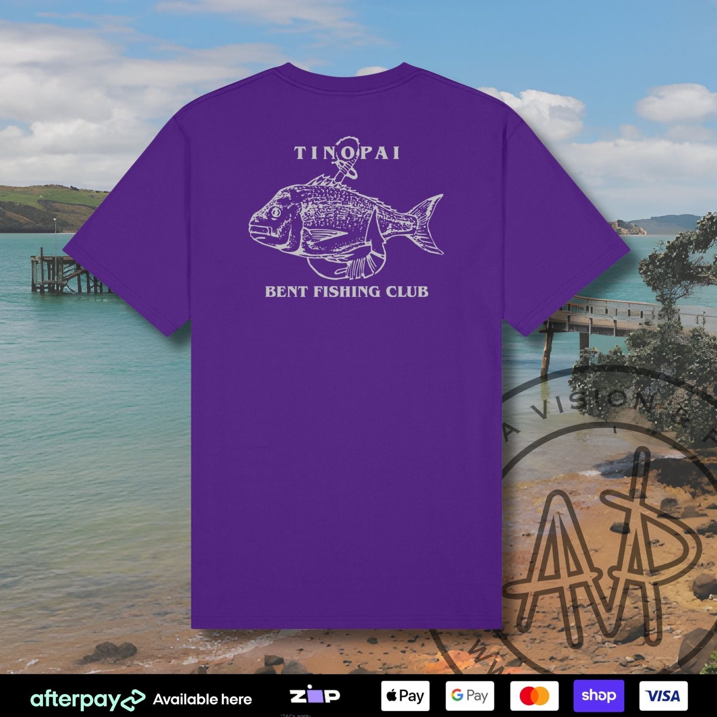 Tinopai Bent Fishing Club Tees (Kids) Aloua Vision & Print