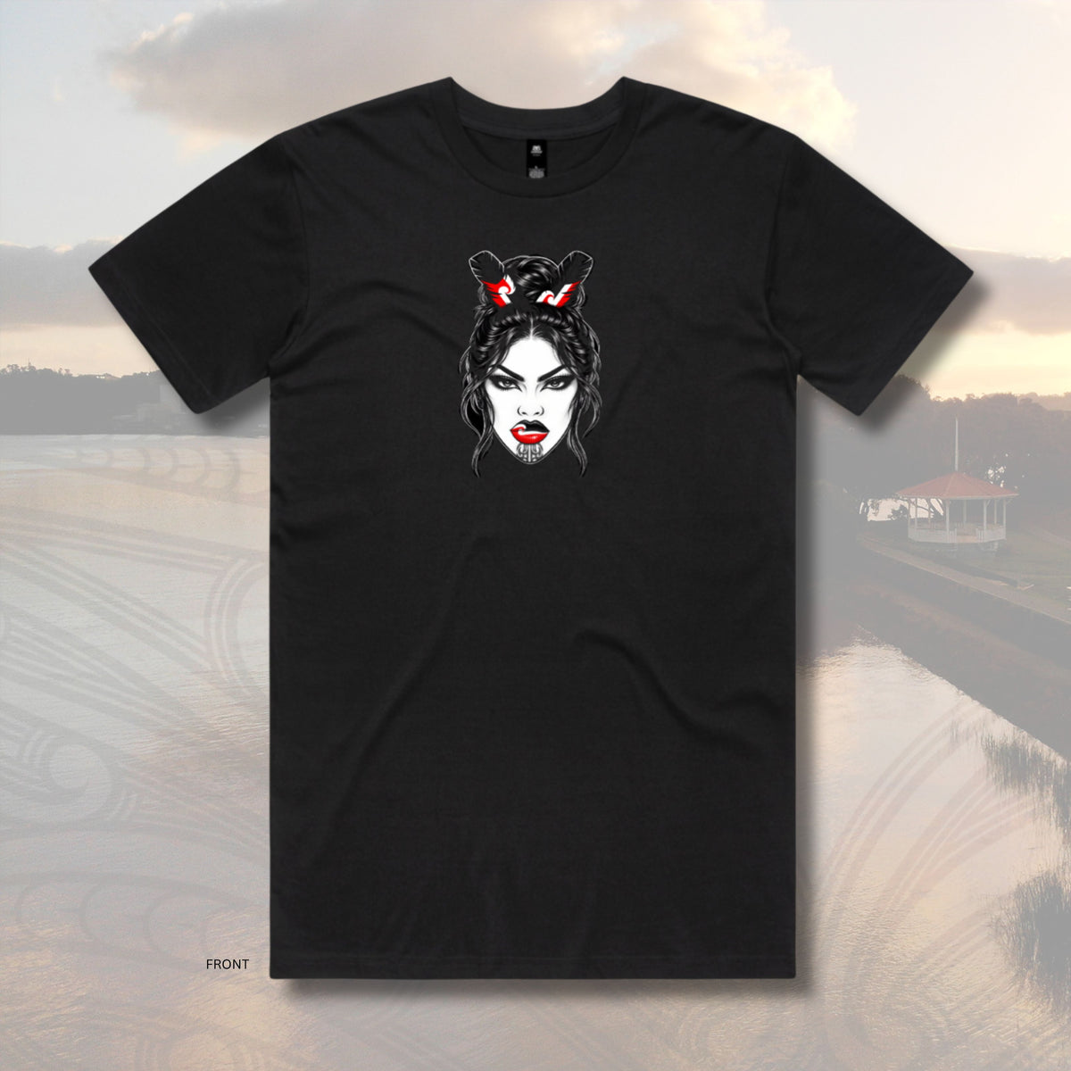 Wahine Toa (Front) T-Shirt (Adults) Aloua Vision & Print