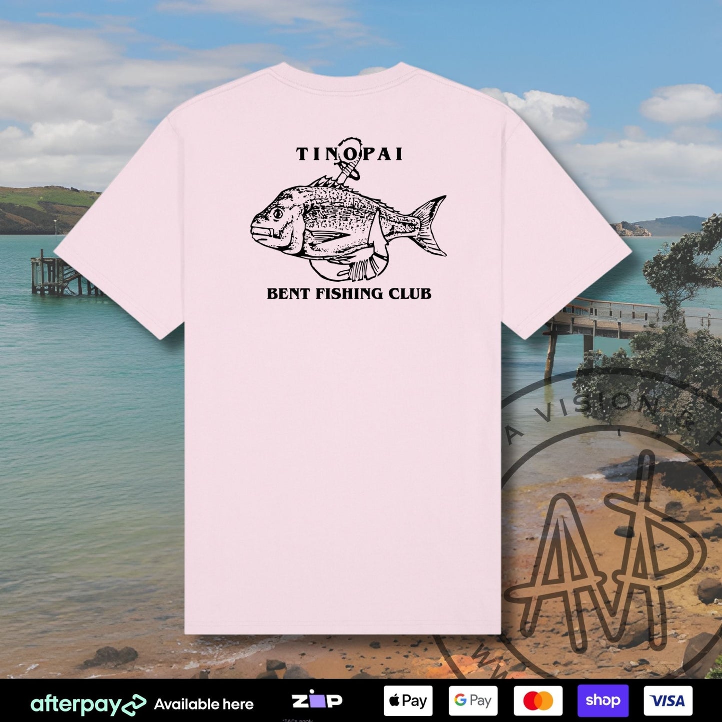 Tinopai Bent Fishing Club Tees (Kids) Aloua Vision & Print