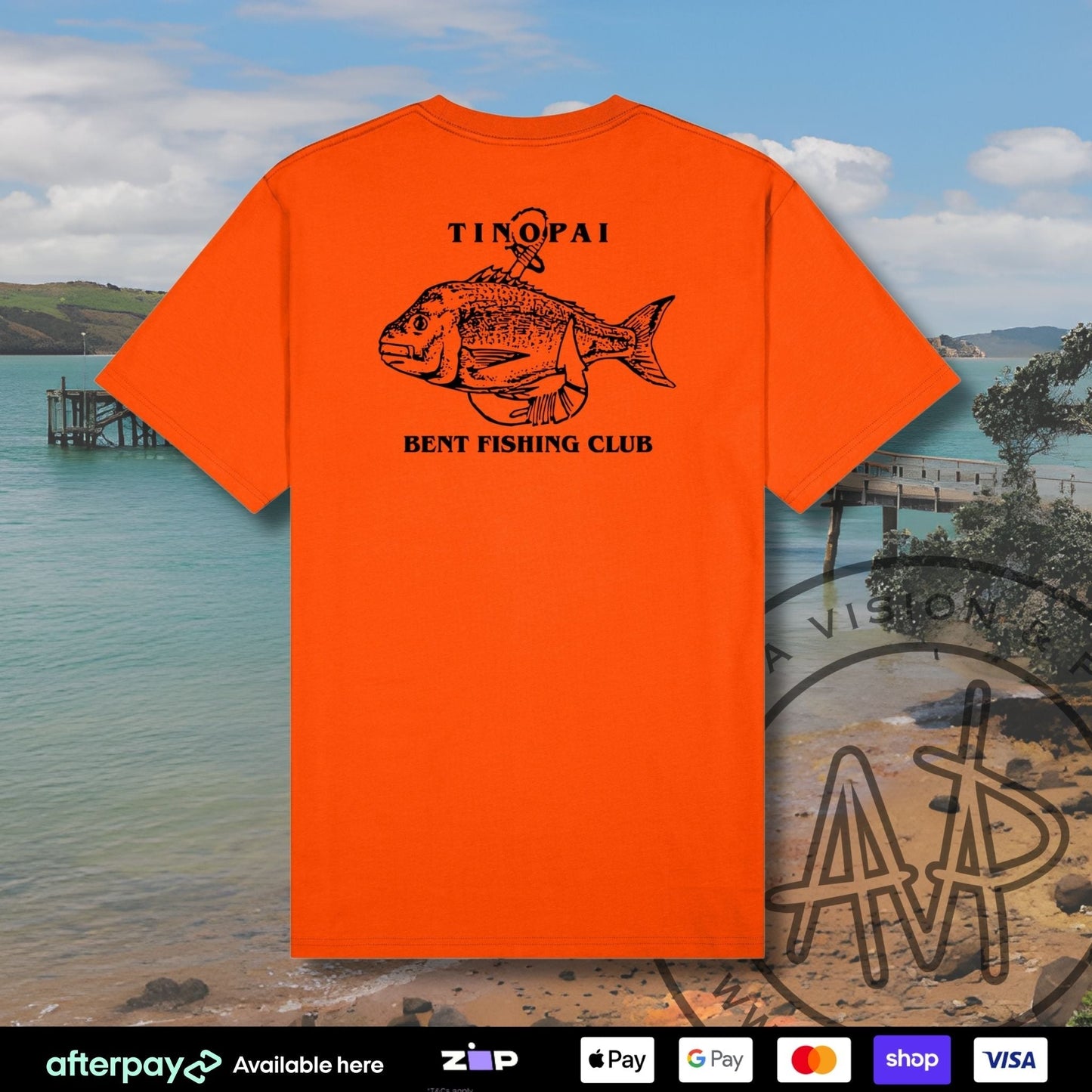 Tinopai Bent Fishing Club Tees (Kids) Aloua Vision & Print