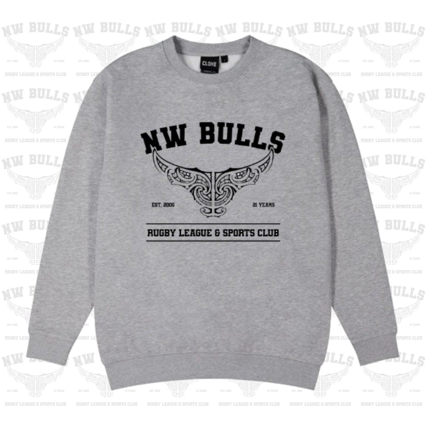 NW Bulls 21st Crewneck (Adults) Aloua Vision & Print