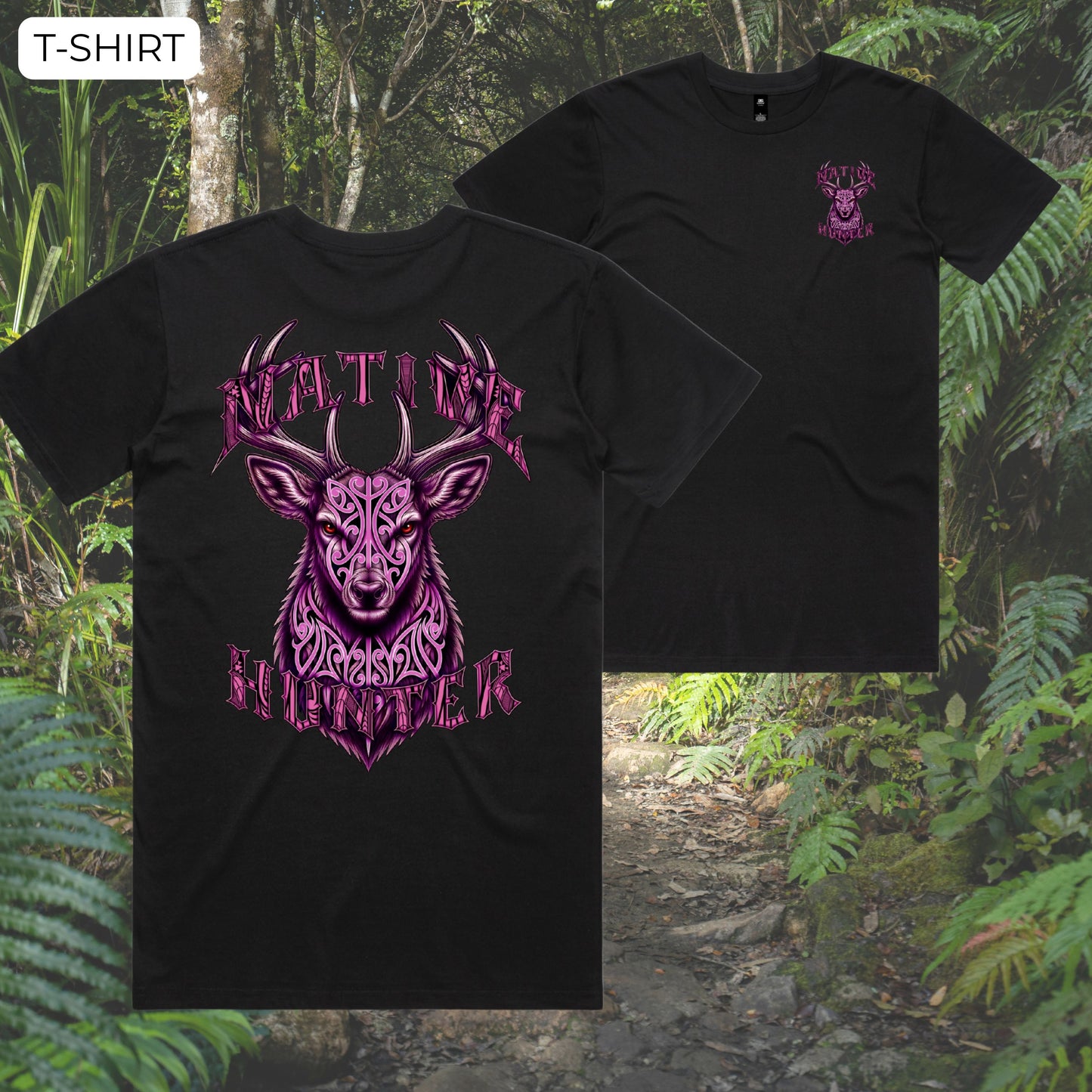 Native Hunter Stag - T-Shirt (Kids) Aloua Vision & Print