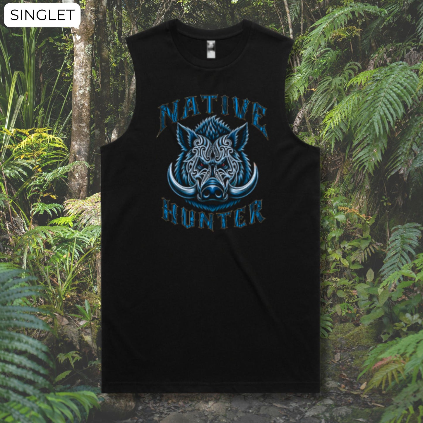 Native Hunter Singlet (Adults) Aloua Vision & Print