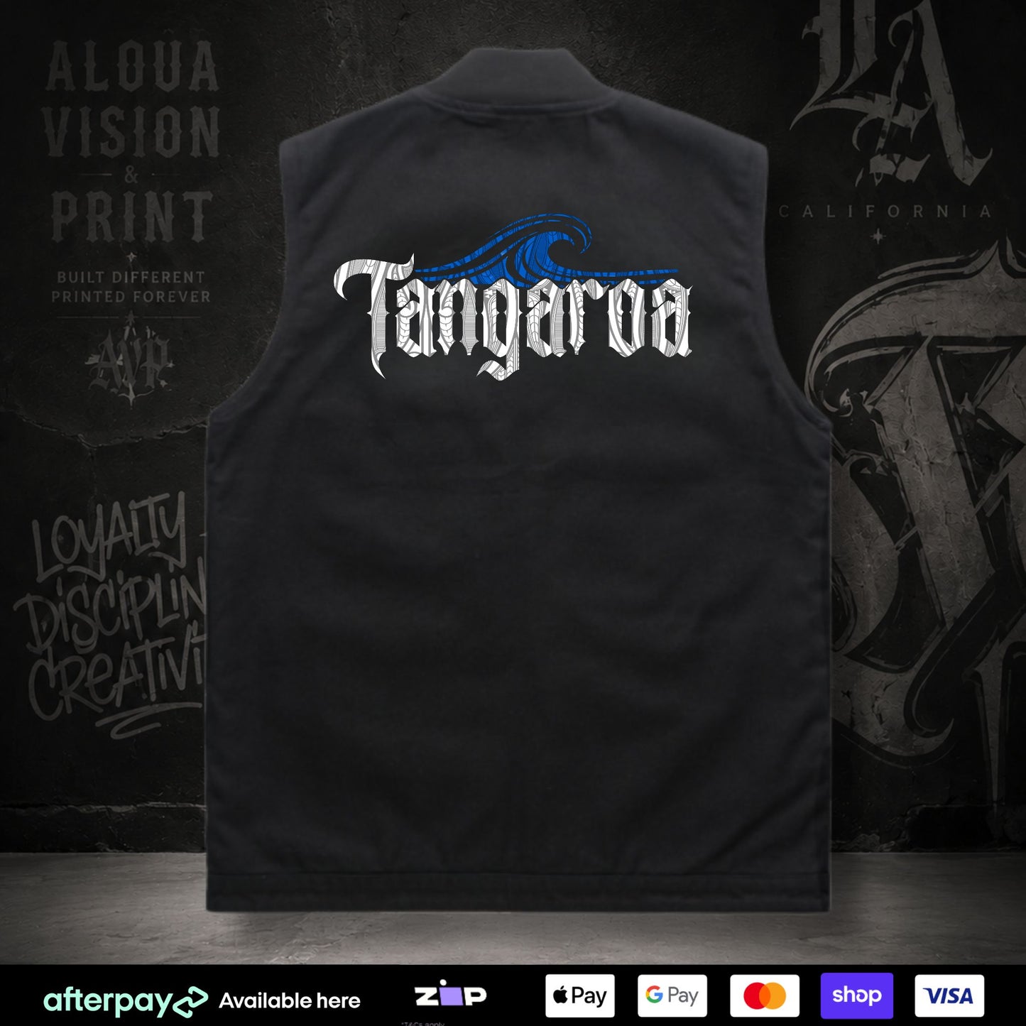 Tangaroa Canvas Vest (Adults) Aloua Vision & Print