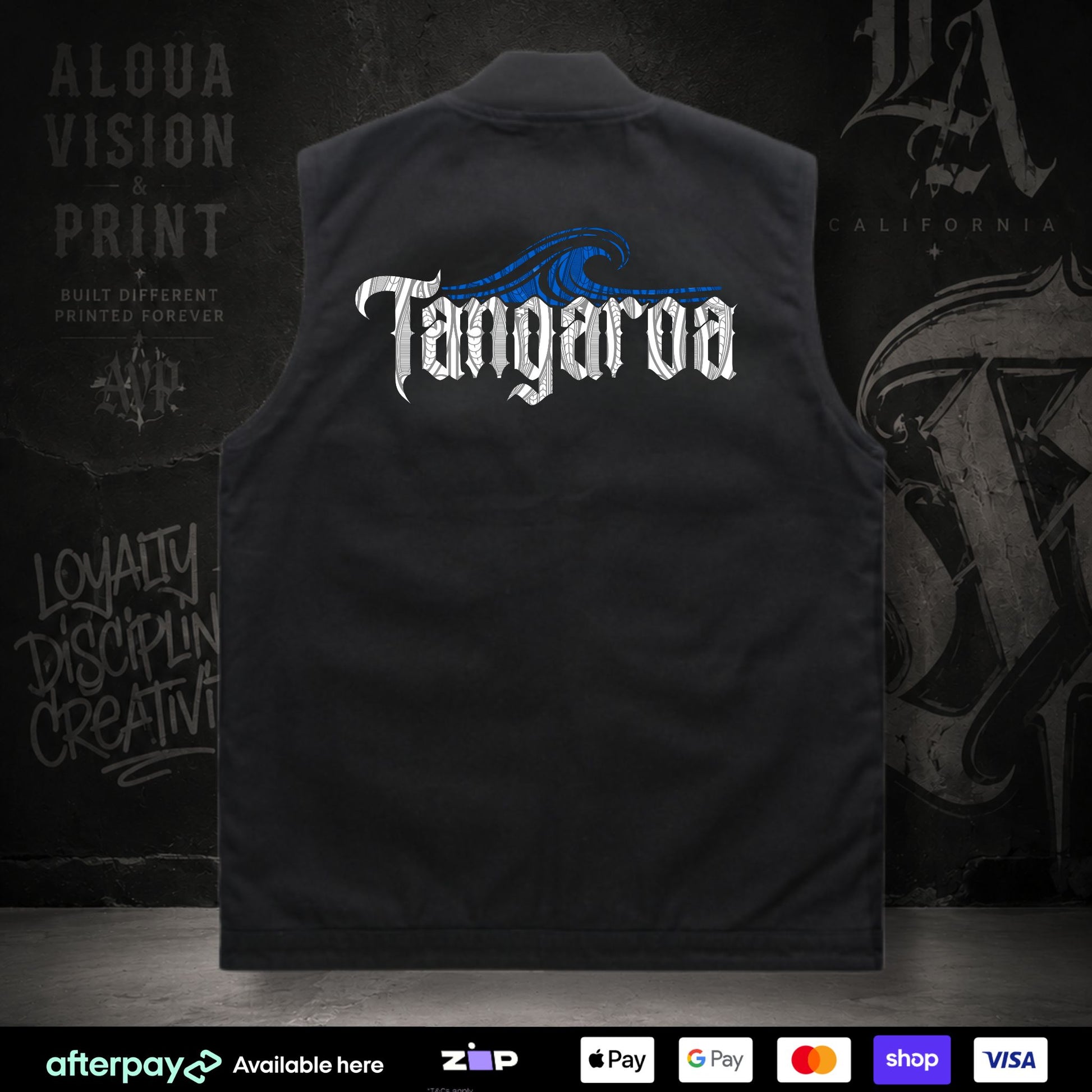 Tangaroa Canvas Vest (Adults) Aloua Vision & Print
