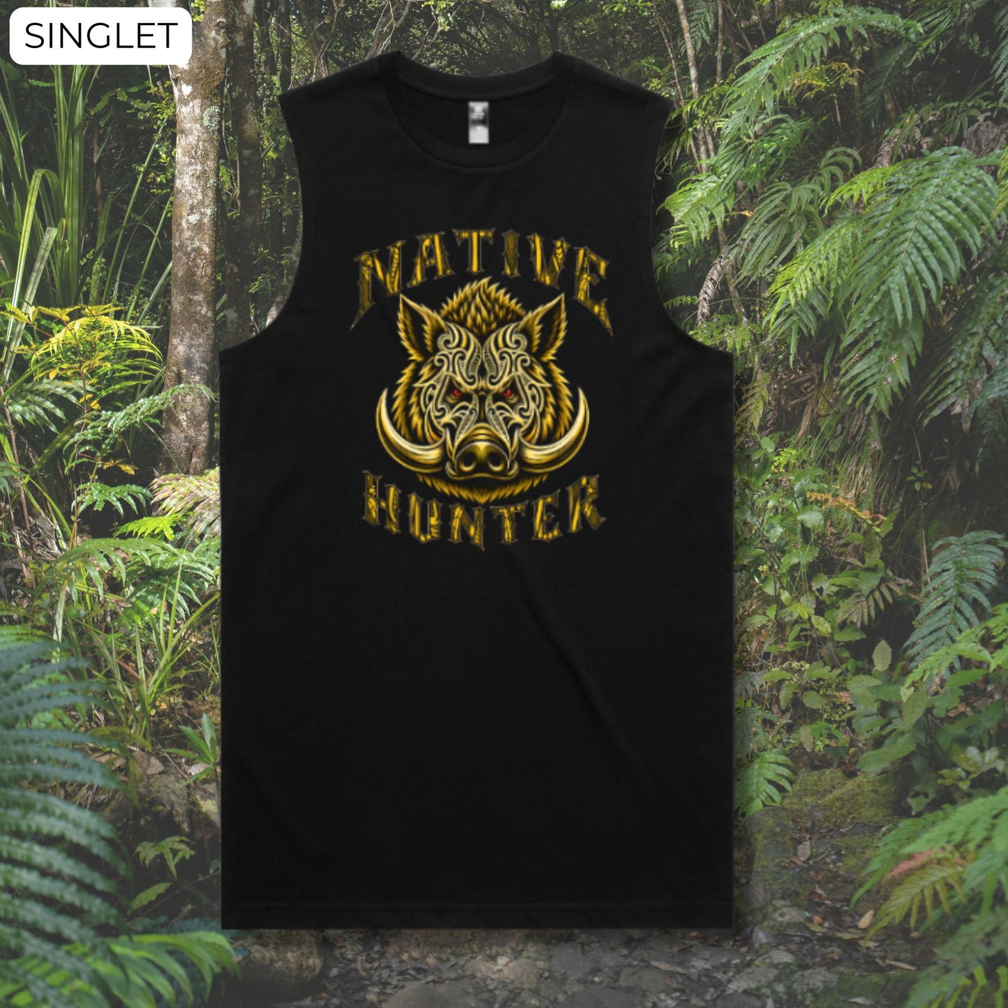 Native Hunter Singlet (Adults) Aloua Vision & Print