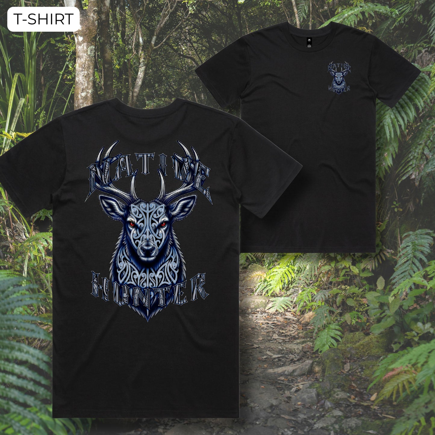 Native Hunter Stag - T-Shirt (Kids) Aloua Vision & Print