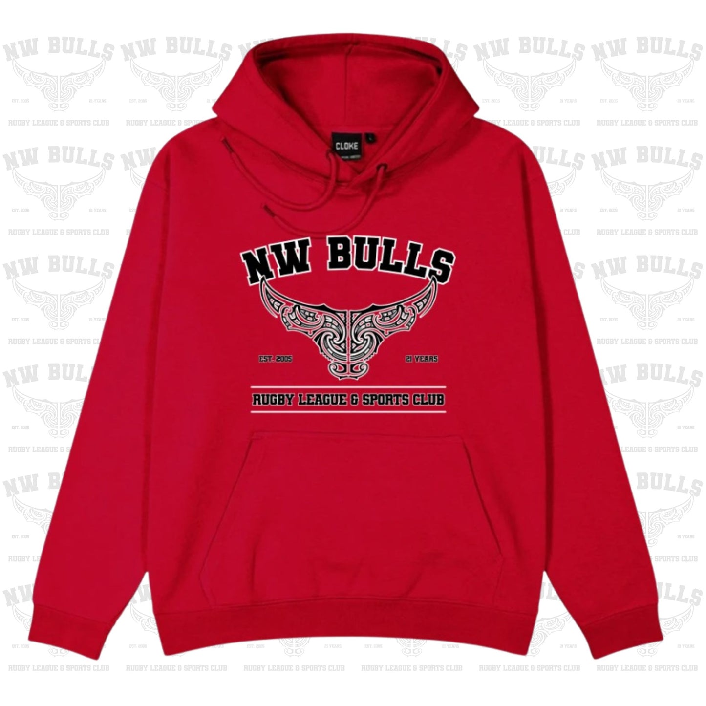 NW Bulls 21st Hoodie (Adults) Aloua Vision & Print
