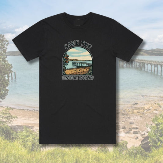 Tinopai - Save the Wharf T-shirt (Adults) Aloua Vision & Print