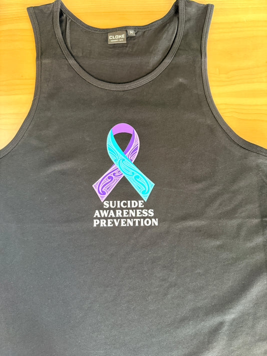 Singlet - Suicide Awareness (Size Med) Aloua Vision & Print