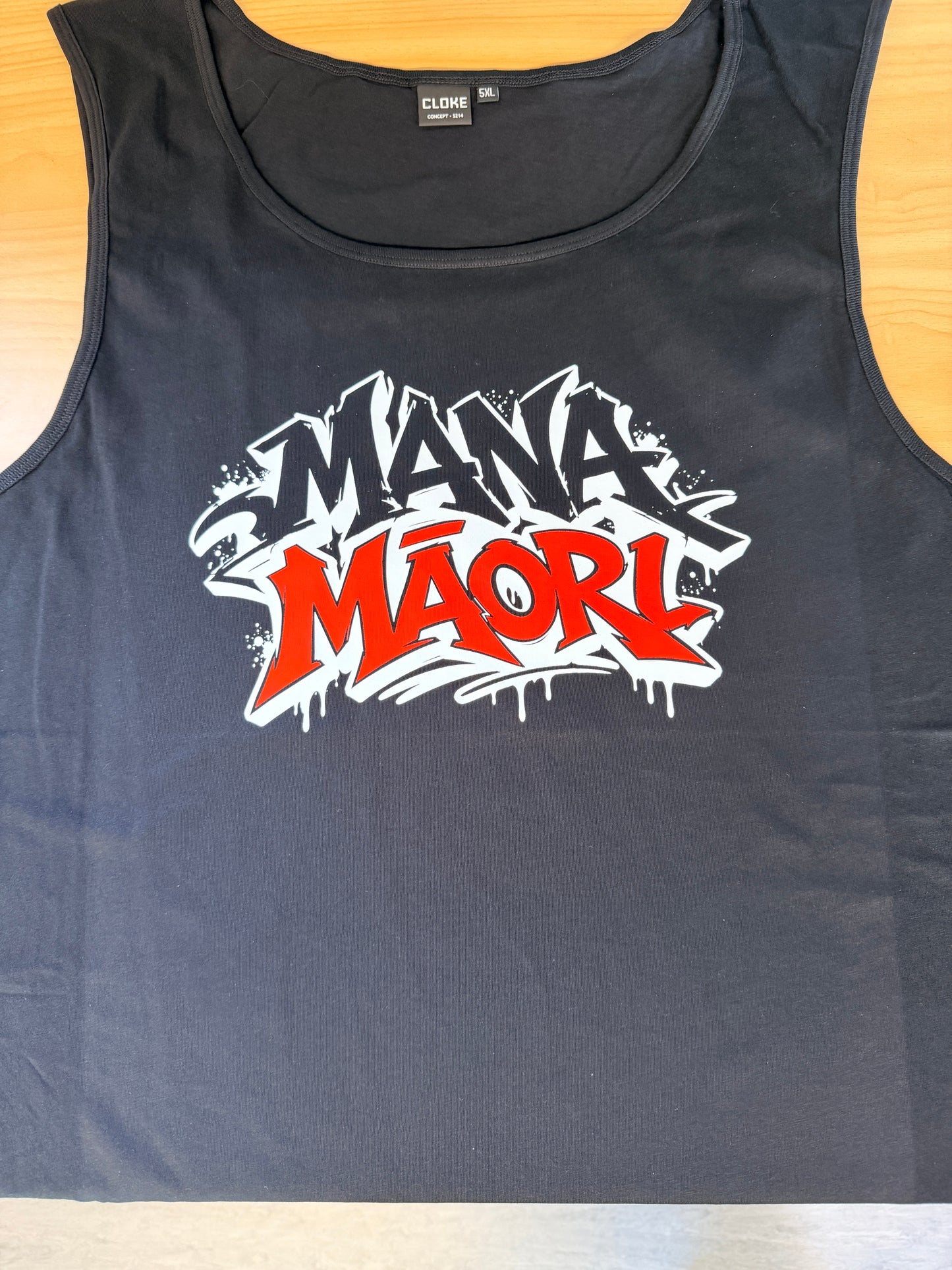 Singlet - Mana Maori (Size 5XL) Aloua Vision & Print