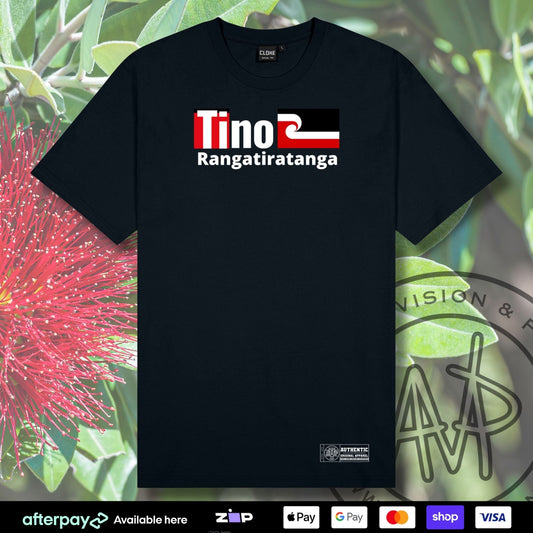 Tino Rangatiratanga T-Shirt (Adults) Aloua Vision & Print