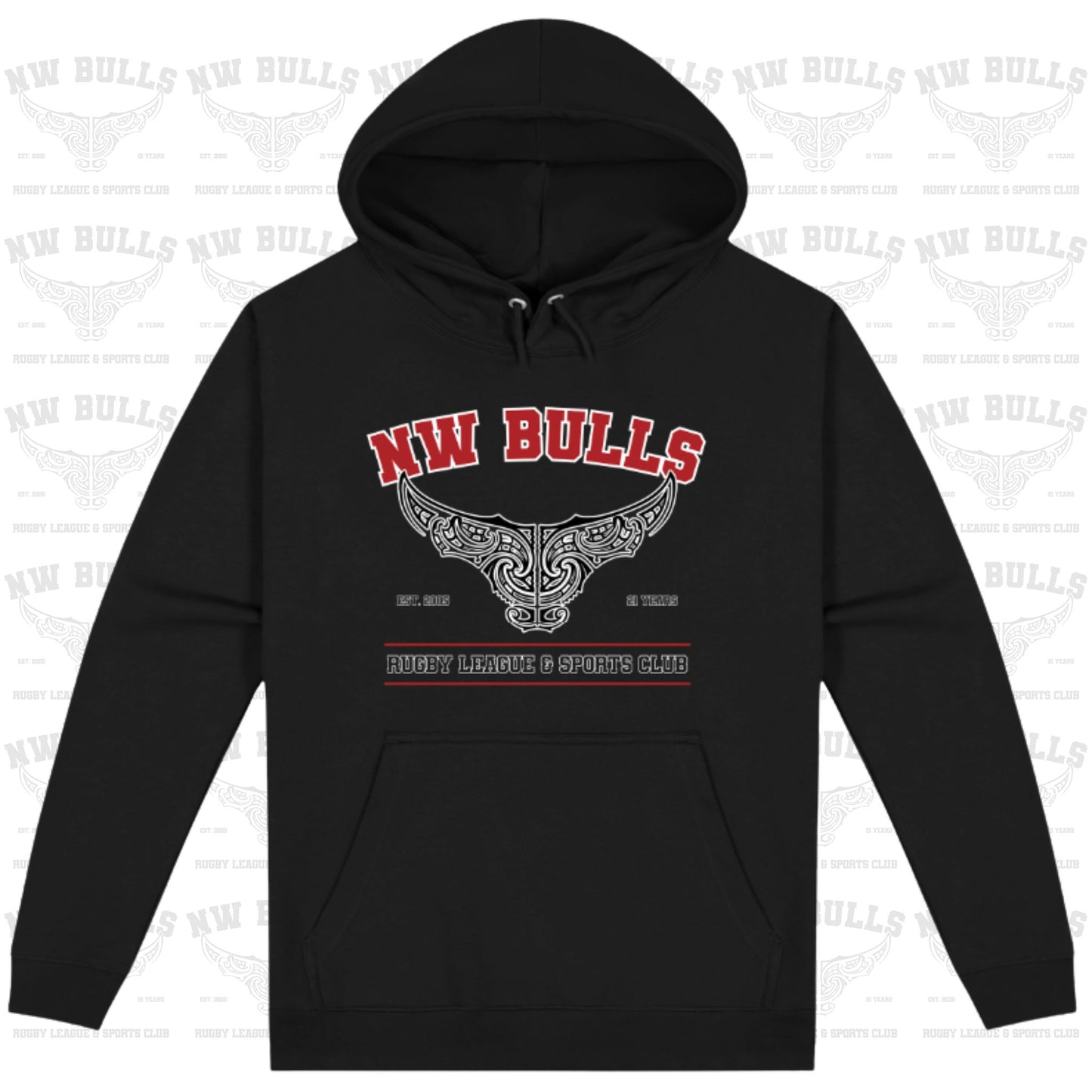 NW Bulls 21st Hoodie (Adults) Aloua Vision & Print