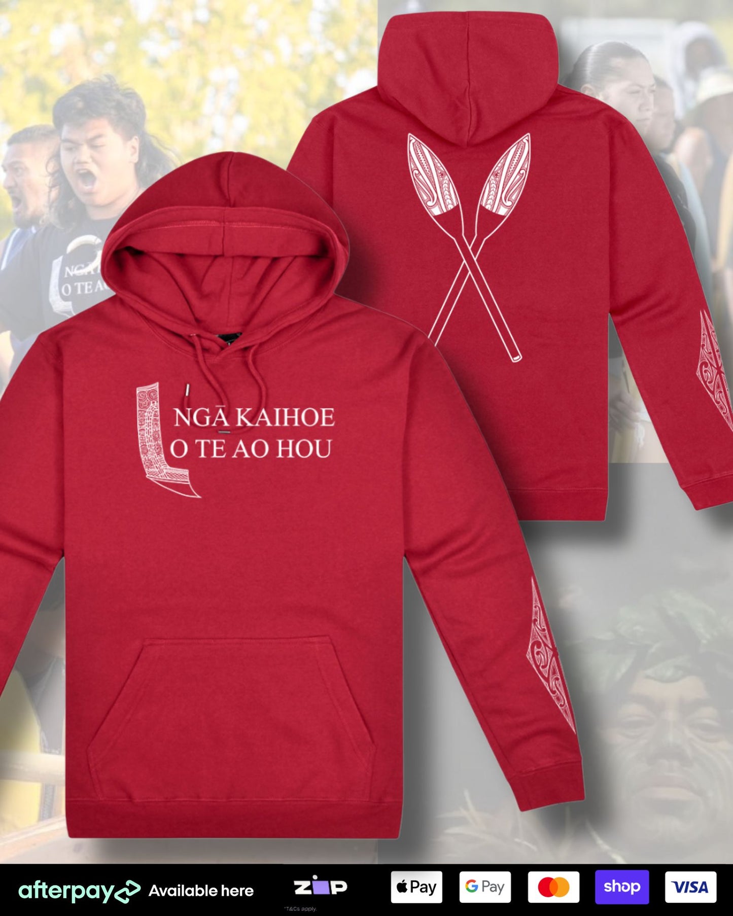 Ngā Kaihoe O Te Ao Hou - Hoodie/Sleeve Print (Adults)