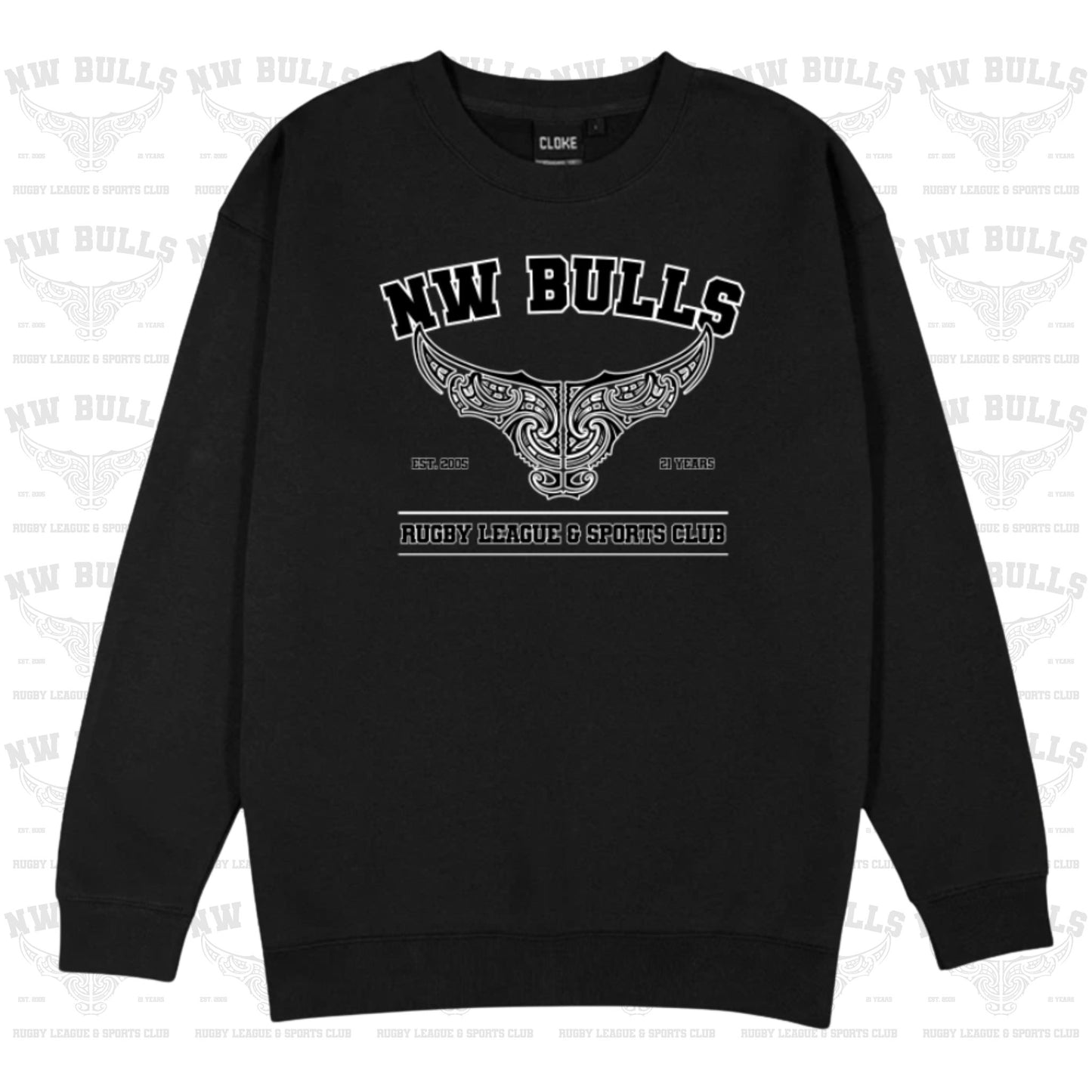 NW Bulls 21st Crewneck (Adults) Aloua Vision & Print