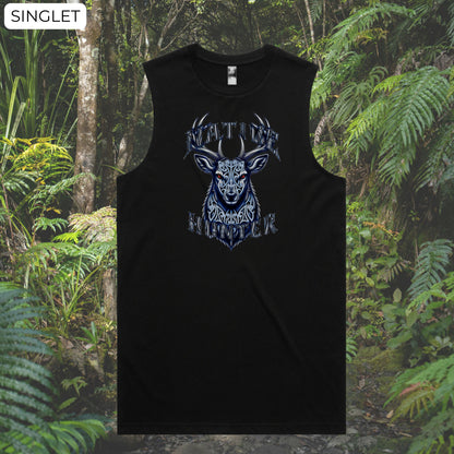 Native Hunter Stag Singlet (Adults) Aloua Vision & Print