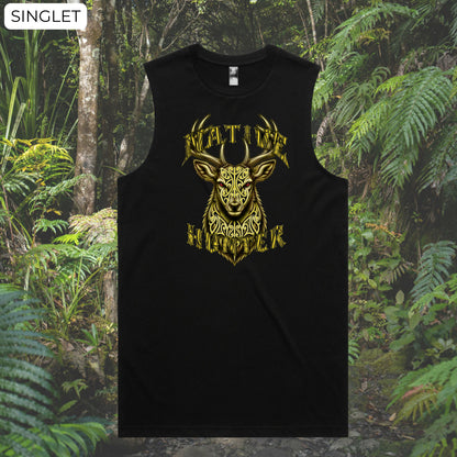 Native Hunter Stag Singlet (Adults) Aloua Vision & Print