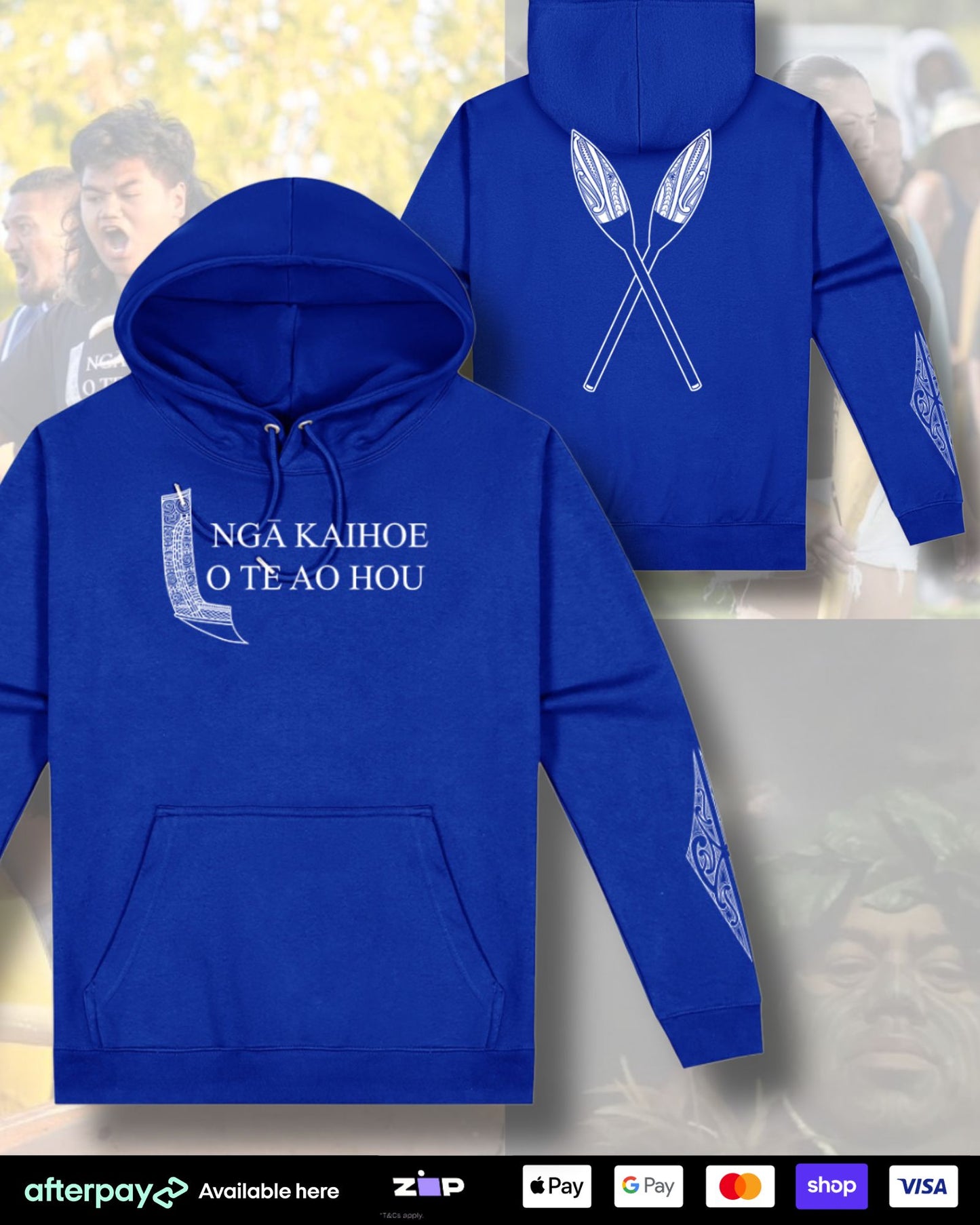 Ngā Kaihoe O Te Ao Hou - Hoodie/Sleeve Print (Adults)