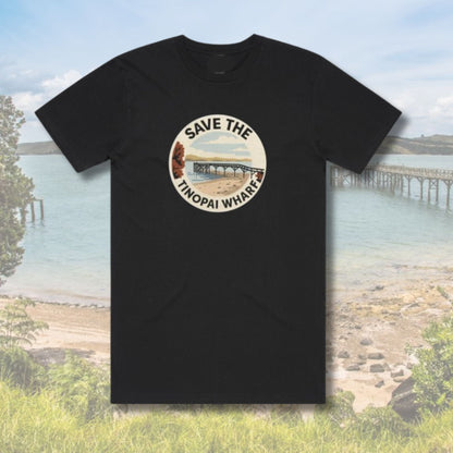 Tinopai - Save the Wharf T-Shirt Circle (Adults) Aloua Vision & Print