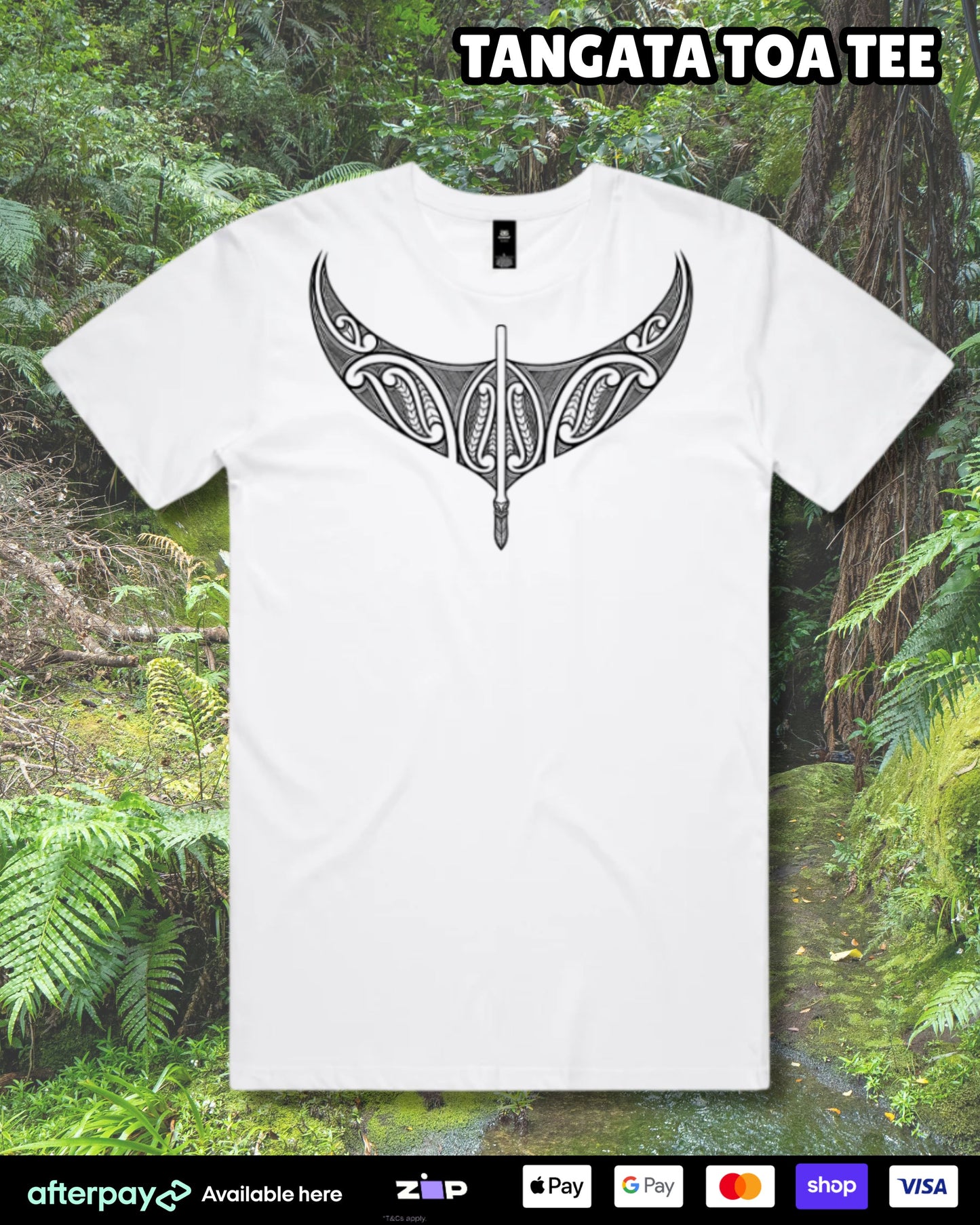 Tangata Toa Tee (Adults) Aloua Vision & Print