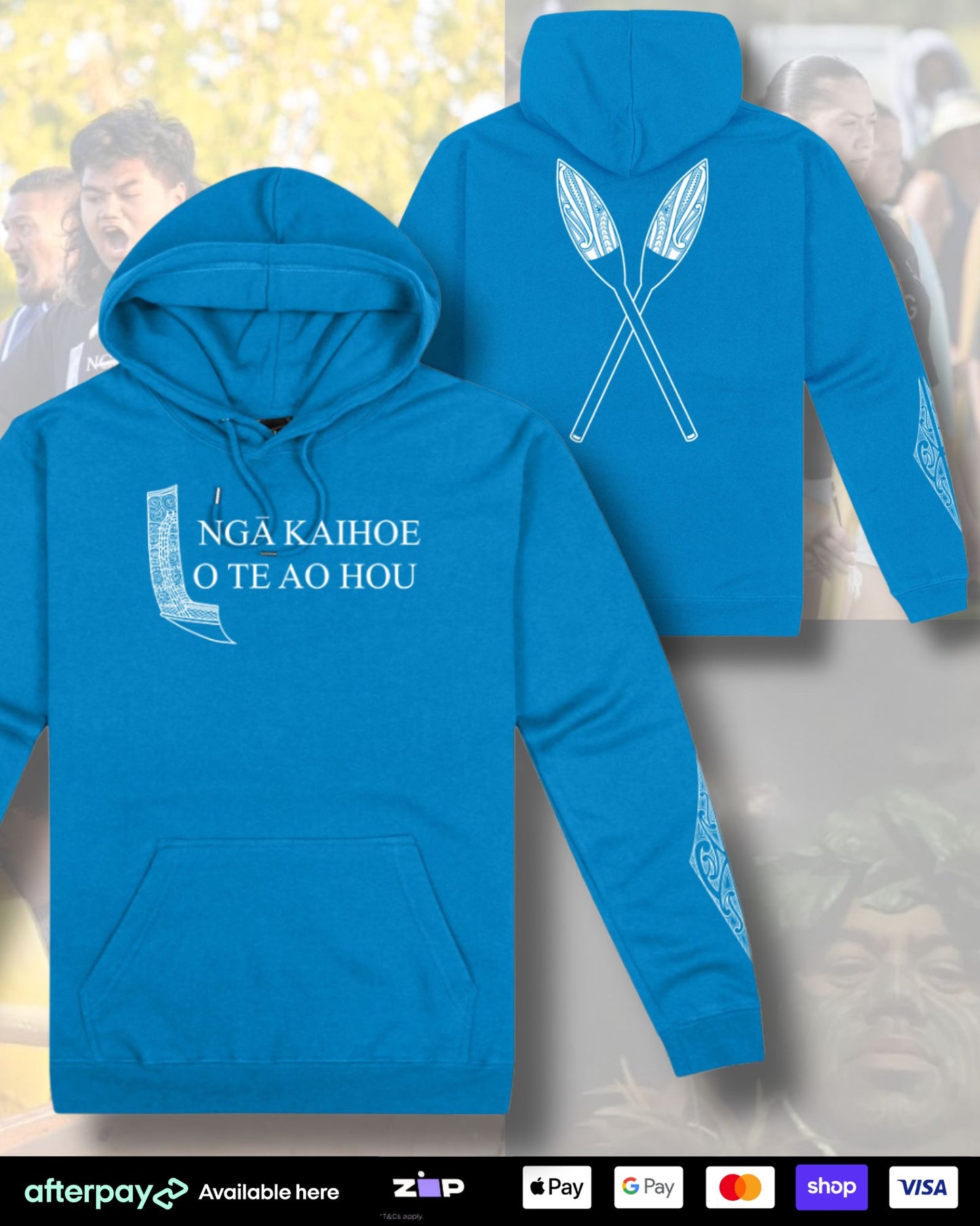 Ngā Kaihoe O Te Ao Hou - Hoodie/Sleeve Print (Adults)