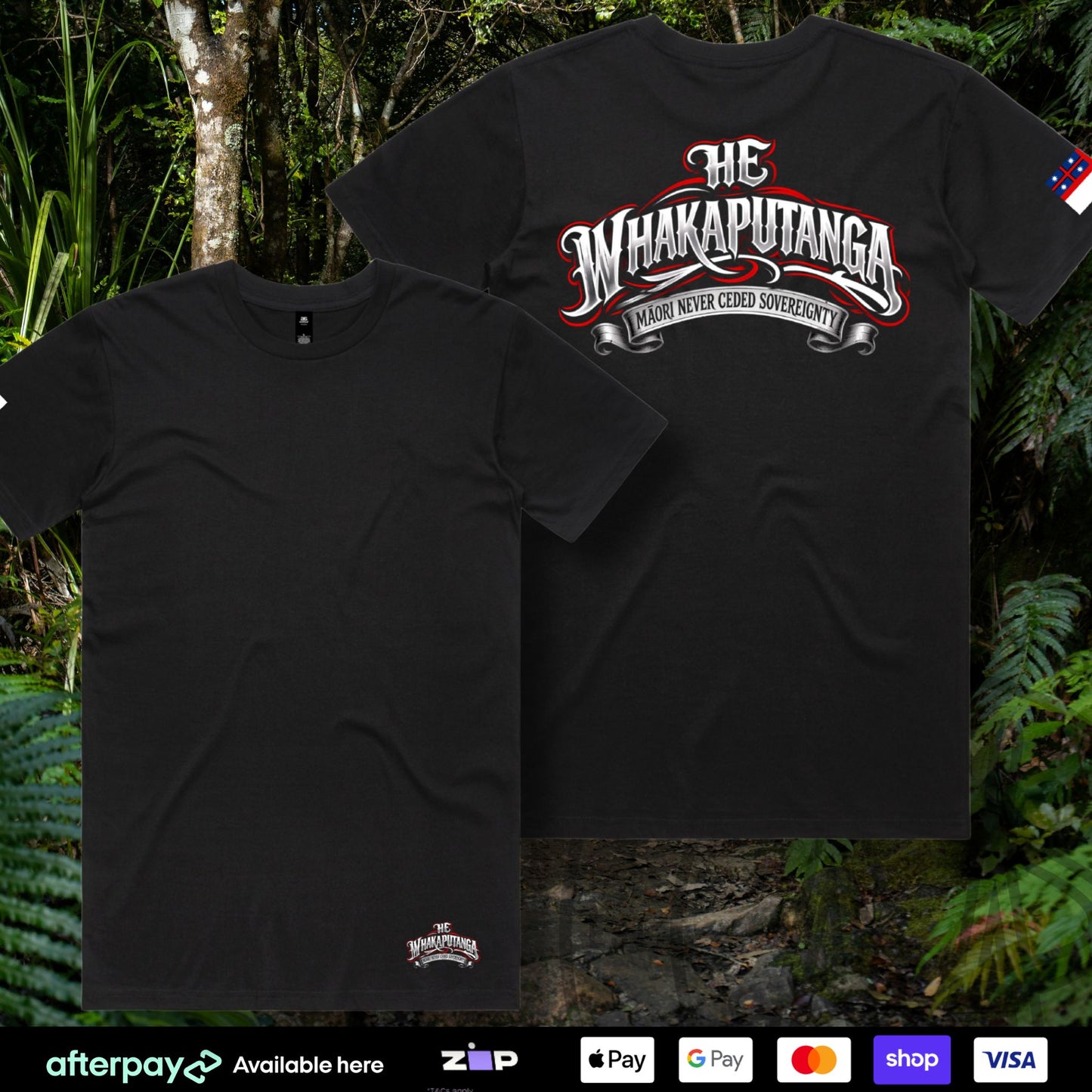 He Whakaputanga T-Shirt (Adults) Aloua Vision & Print